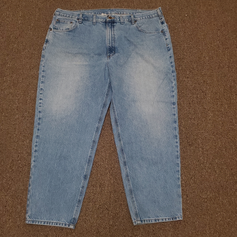 Carhartt Men’s Light Wash Denim Jeans 44x29 Relaxed Fit